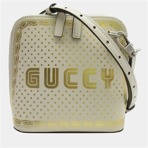 gucci white gold leather mini guccy shoulder bag|gucci matelasse leather shoulder bag.